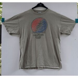 Vintage Grateful Dead Steal Your Face T-Shirt Anvil Light‎ Green Size L